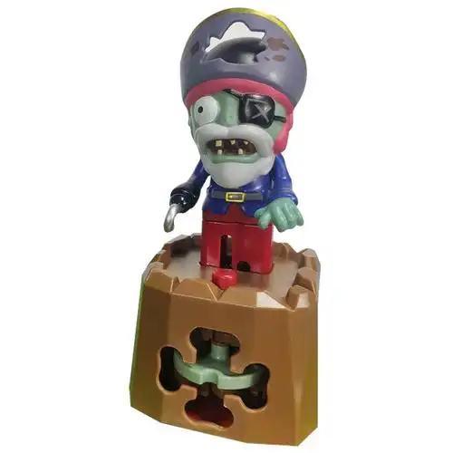 特价捡漏正版植物大站僵尸玩具陀螺发条按压发射齿轮菜问海盗船长对战