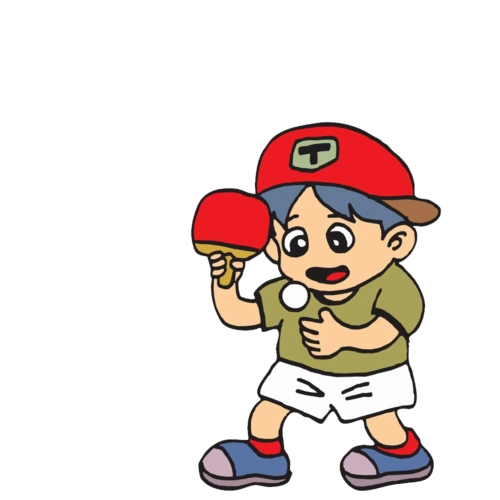 兵乓球卡通图片