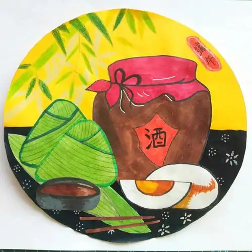 端午节 #粽子  #马克笔绘画 #儿童画