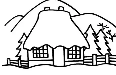 冬天的图片景色画儿童简笔画冬天景色简笔画儿童简笔画