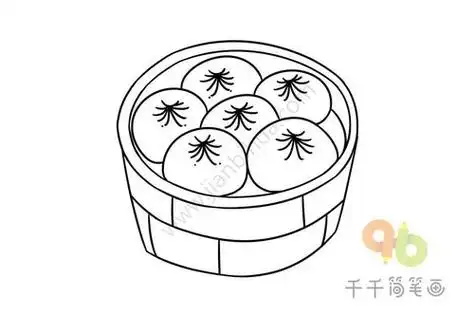 包子的简笔画 包子的简笔画图片步骤
