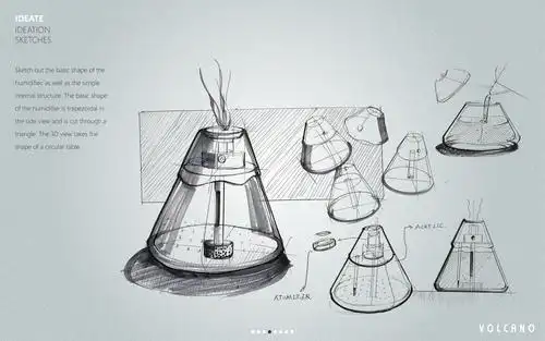 加湿器,工业设计,humidifier,造型设计,火山