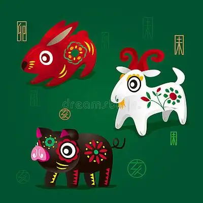 兔 i>, /i>羊 i>, /i>猪