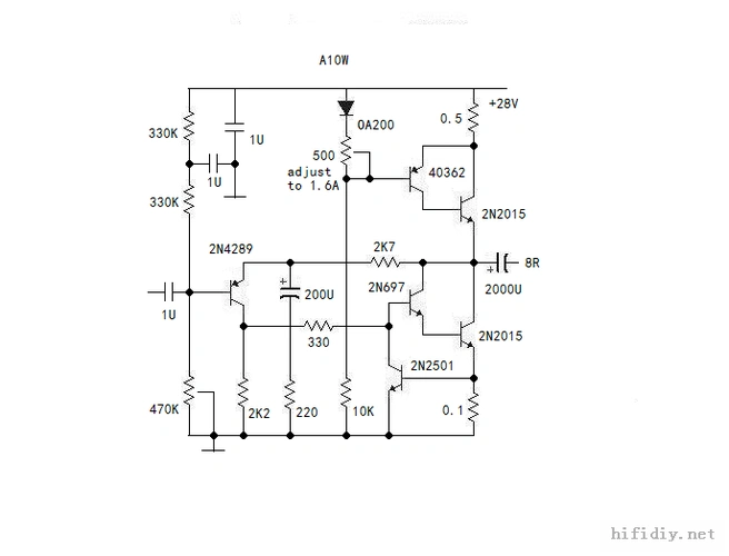 比1969还简单只有三只场效应管的甲类功放