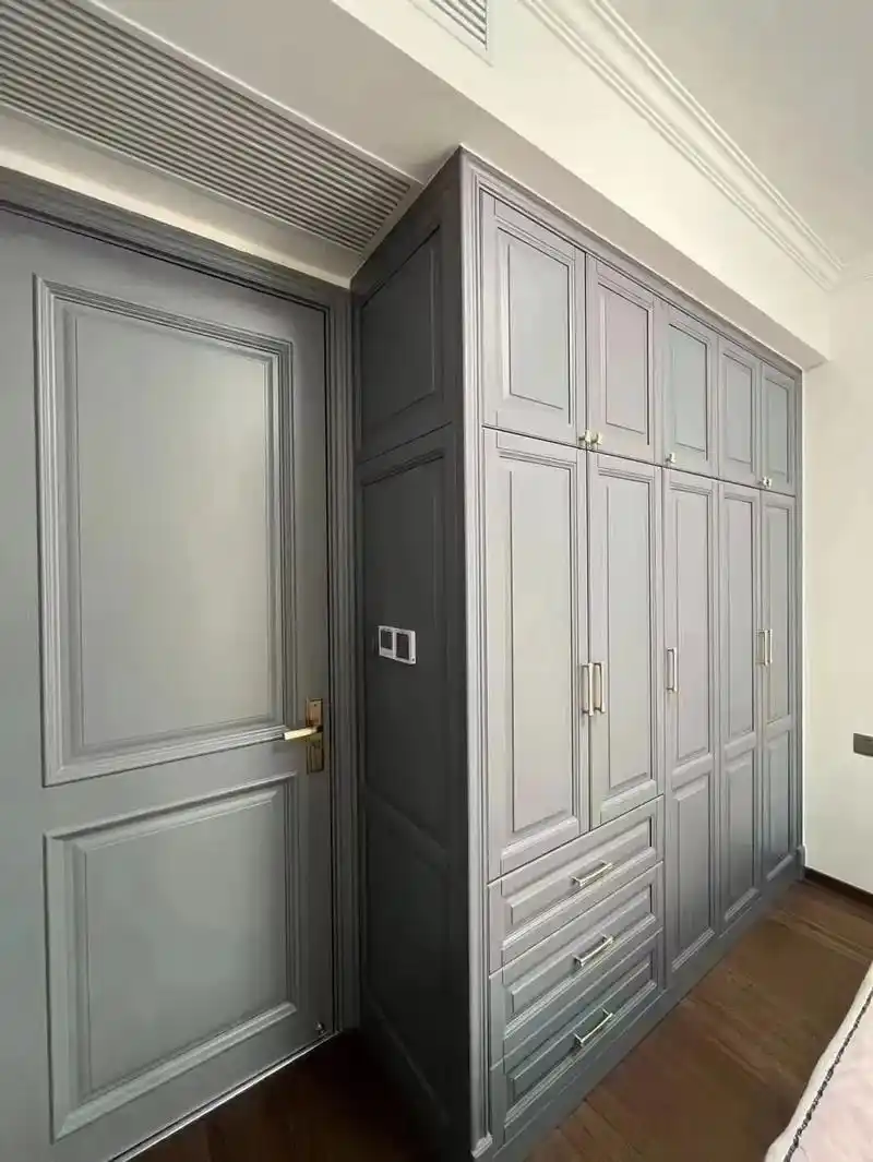 北京工厂直销全屋定制实木欧式柜橡木衣柜