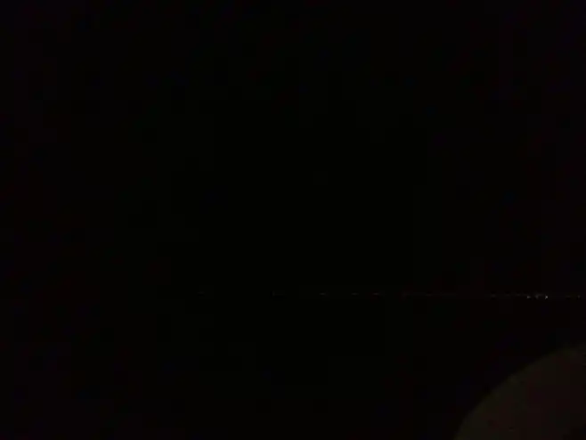 真正夜晚的海,漆黑一片,挺吓人,川儿