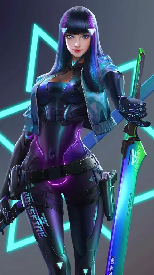 cfm孙尚香动态壁纸动态壁纸_高清竖屏视频下载-火萤壁纸