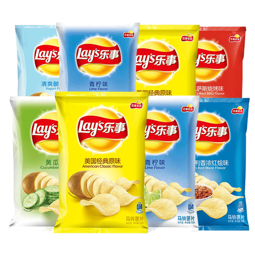 乐事薯片大包70g*10包乐视原味黄瓜多口味组合休闲膨化办公室零食
