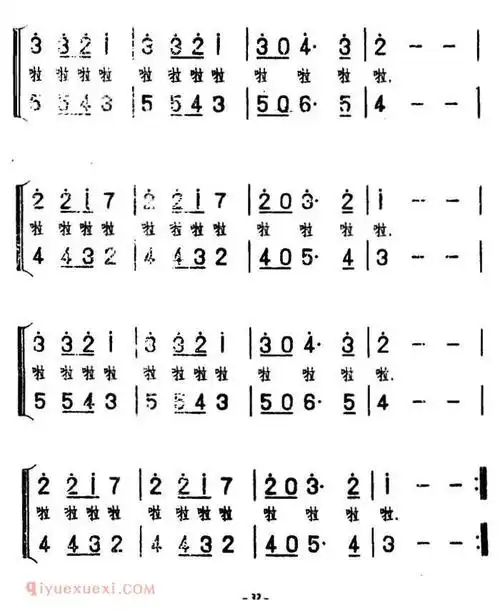 波兰 | 有位姑娘到树林里去采红莓果 | 简谱