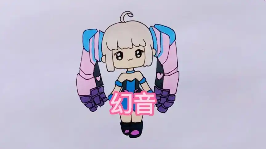 迷你世界中的机甲少女幻音,看起来萌萌的但战斗力爆表哦