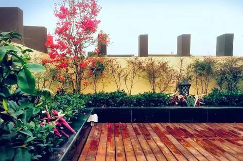 100㎡自建"屋顶花园"造景,一个好看的花园不仅仅只有花!