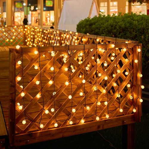 太阳能户外庭院灯串防水阳台花园装饰氛围灯家用院子室外布置彩灯