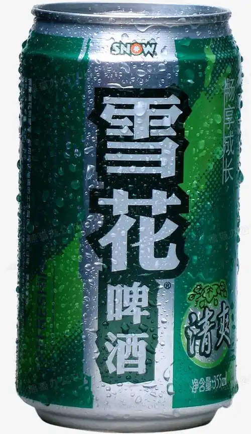 雪花罐装啤酒