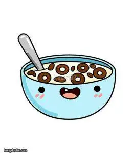 一杯浓浓的早餐麦片要如何画?早餐简笔画大全