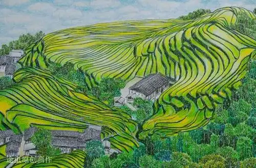 数学老师爱画画,背起行囊走村窜寨,画大地最美韵律