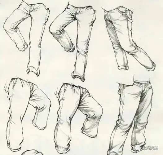 速写衣纹合集 | 速写