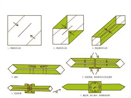 的折法童年记忆中的折纸手表简单几步就折好了有几人记得怎么折折纸手