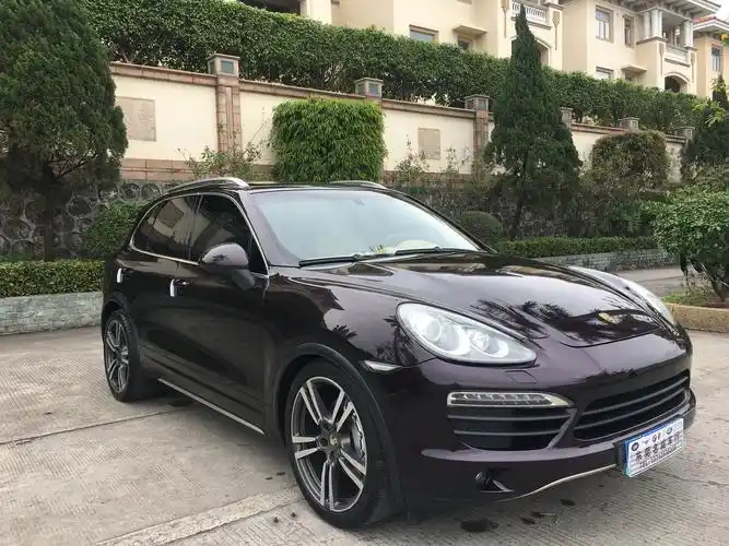 2012保时捷卡宴4.8s 紫水晶色保时捷笼 3x万