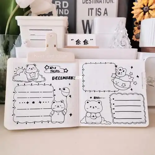 方方本手帐排版61ins可爱简笔画手帐