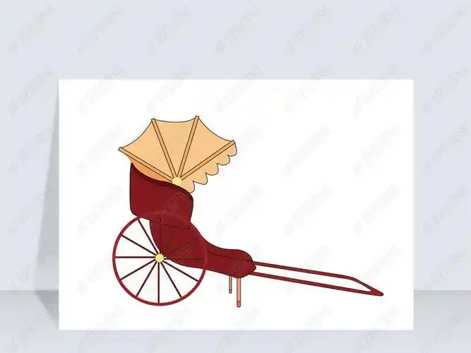 黄包车的简笔画的步骤