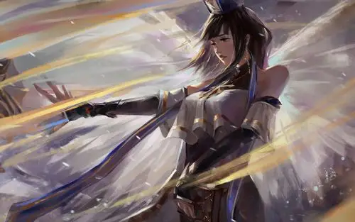 ps板绘过程dnf创世纪同人图女圣骑士ps绘画