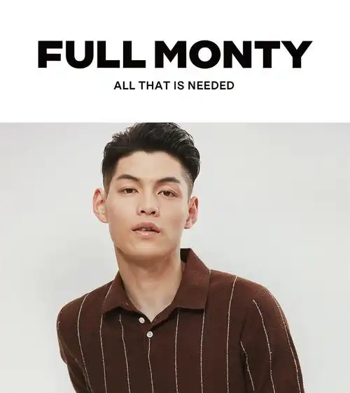 fullmonty夏季短袖polo衫男士休闲商务焦糖条纹圈圈棉针织衫焦糖色
