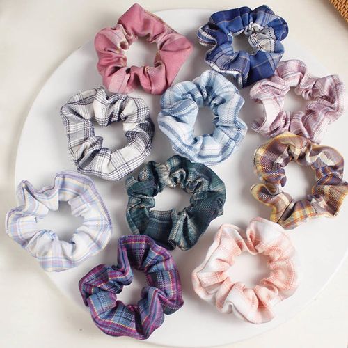 (du ti)【】大肠发圈jk头绳学院风制服少女肥肠发圈扎马尾筋发饰猪大