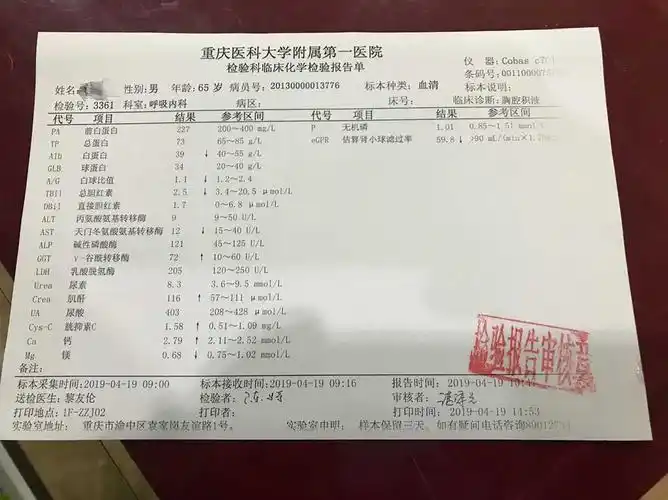 请大家帮忙看看化验单谢谢05