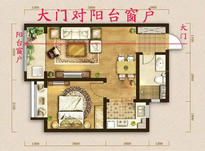 大门(入户门)对阳台有那些不好的地方?