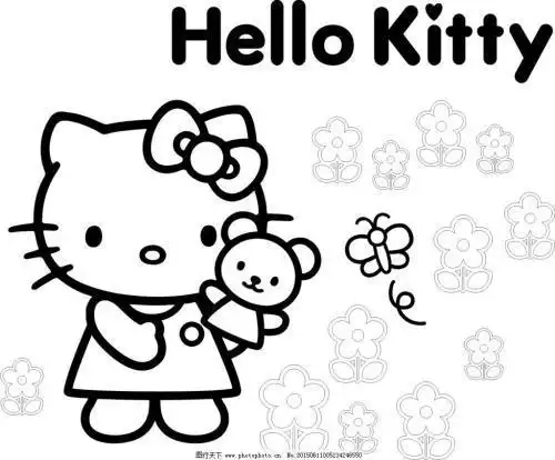 画kitty猫的手抄报 手抄报简单又好看