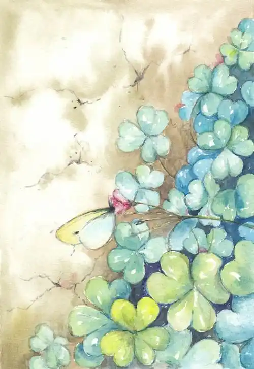 森系水彩画森系水彩画初学者图片