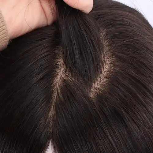 假发英琪假发真发女递针手织长直加长贵的高品质日常整顶假发