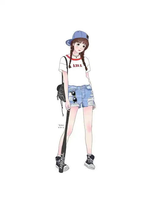 wen的原创手绘女孩系列插画