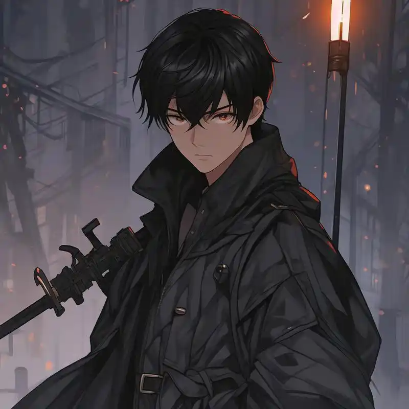 动漫风格,冷酷霸气的男生头像90 超有氛围感的动漫男生头像来啦!