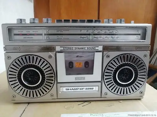 日本夏普5050收录机录音机非随身听