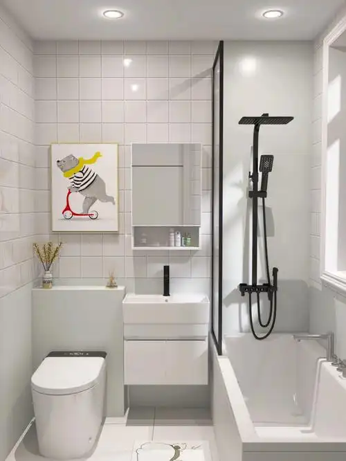 卫生间是4平米不到的干净美半分离都可