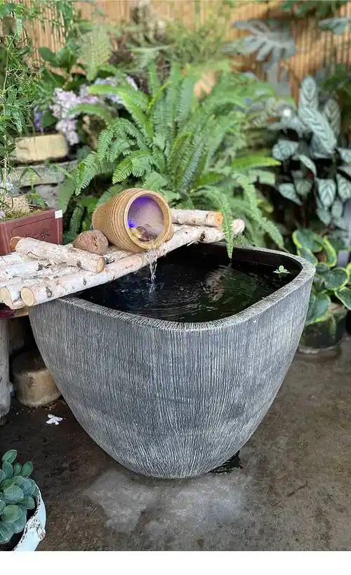 农村家用大水缸 庭院陶瓷大缸种树客厅大型金鱼缸景德镇古法养鱼陶瓷