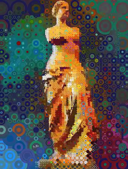 《米洛的维纳斯》|插画|商业插画|左北zoubii - 原创作品 - 站酷