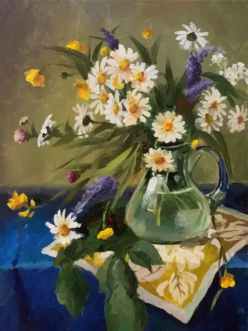 静物色彩练习花卉