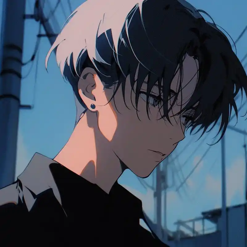 孤单感十足的动漫男生头像 #氛围感头像# #微信头像# #动漫分享