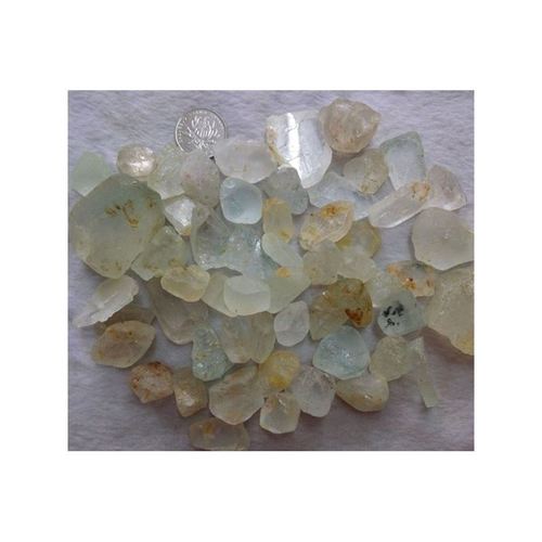 天然托帕石原石裸石矿物标本1克