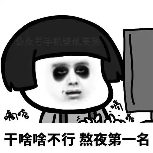 熬夜表情包我明天一定早睡