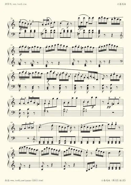 钢琴谱 - 小奏鸣曲 克列门蒂 op.36no.