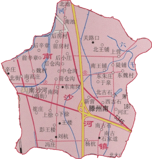 沙河镇的行政区划