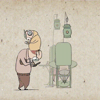 背景素材gif卡通gif低头人生gif