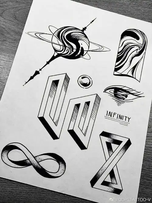 原创纹身黑白纹身纹身手稿