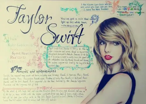 taylorswift英语手抄报