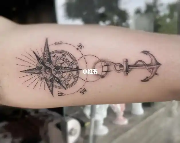 指南针纹身