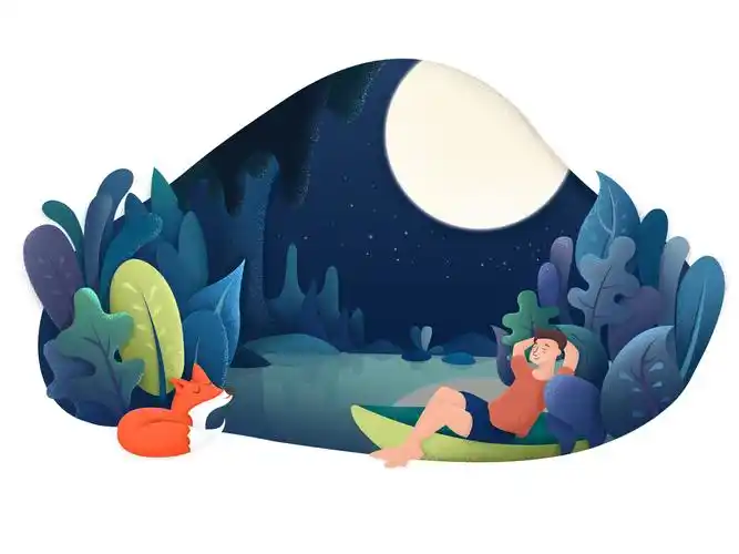 《人与狐》童话故事系列插画