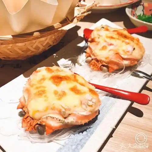 芝士奶油焗蟹盖